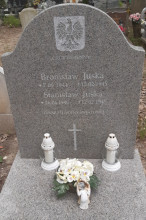 zdjęcie grobu Stanisława i Bronisława Juska ofiar II wojny światowej. Poznań