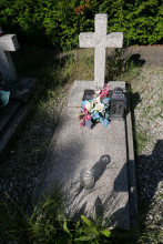 zdjęcie grobu Władysława Sikorskiego - ofiary terroru niemieckiego. Kostrzyn Wlkp.