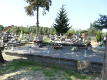 Zdjęcie grobu ofiar terroru niemieckiego. Zagórów