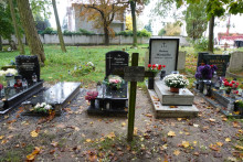 zdjęcie grobu Marianny Hoffmann - ofiary bombardowań z września 1939. Poznań