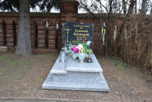 zdjęcie grobu Stanisława Paczkowskiego - ofiary terroru niemieckiego. Miłosław