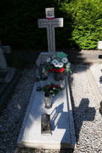 zdjęcie grobu Feliksa Walkowiaka - ofiary terroru niemieckiego. Kostrzyn Wlkp.