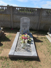 zdjęcie grobu Stanisławy Zielińskiej z 1946 r. w Lotyniu