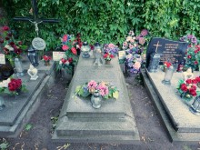 zdjęcie grobu Tadeusza Krzyżanowskiego we Wronkach - ofiary terroru stalinowskiego