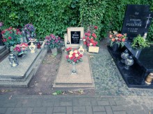 zdjęcie grobu Wilhelma Mayera we Wronkach - ofiary terroru stalinowskiego