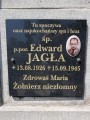 zdjęcie grobu Edwarda Jagły - żołnierza podziemia niepodległościowego. Gniezno.
