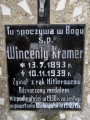 zdjęcie grobu Wincentego Kramera zamordowanego przez Niemców. Lewice