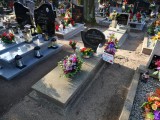 zdjęcie grobu Maksymiliana Frąckowiaka - ofiary terroru niemieckiego. Wronki