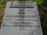 zdjęcie grobu Jerzego Krakowieckiego - Powstańca Warszawskiego. Kiszewo