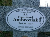 zdjęcie grobu Franciszka Ambroziaka w Winnej Górze. I wojna światowa.