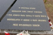 zdjęcie grobu Polaków rozstrzelanych przez Niemców w Turku