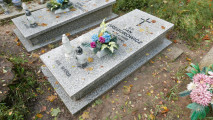 Zdjęcie grobu Jana Gregorowicza ofiary II wojny światowej. Miłostowo