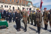 Uczestnicy uroczystości pułkowej. 