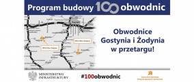 Plansza rządowego programu budowy 100 obwodnic