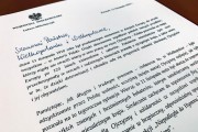 Zbliżenie na fragment listu wojewody