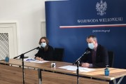 Konferencja prasowa z udziałem wojewody oraz dyrektora Wydziału Zdrowia WUW