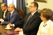 Briefing prasowy władz Kalisza i wicewojewody. 