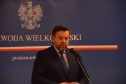 Przemawia dyrektor Centrum Unijnych Projektów Transportowych Przemysław Gorgol