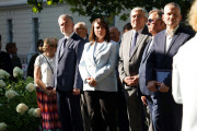 wicewojewoda wspólnie z samorządowcami podczas uroczystości obchodów rocznicy wybuchu powstania warszawskiego