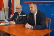  Wspólne wystąpienie Ministra Hoffmanna i Wojewody Zielińskiego