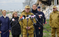 Wypowiedź przedstawiciela służb ratunkowych. 