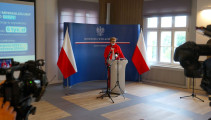 Przemawia dyrektorka WFOŚOW 