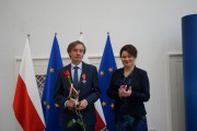 Wspólne zdjęcie z i wicewojewodą Anetą Niestrawską