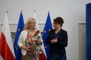Wspólne zdjęcie z i wicewojewodą Anetą Niestrawską