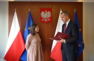 Wojewoda wielkokopolski Michał Zieliński z dr Magdaleną Frankiewicz