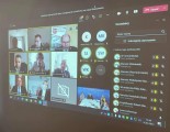 Ekran videokonferencji z samorządami