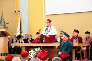 Rektor przemawia