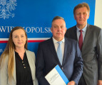 Wspólne zdjęcie z nowy dyrektorem Delegatury w Pile