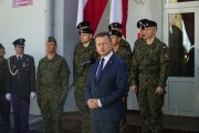 Minister Błaszczak w trakcie przemówienia
