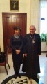 Wicewojewoda Marlena Maląg z biskupem kaliskim Edwardem Janiakiem.