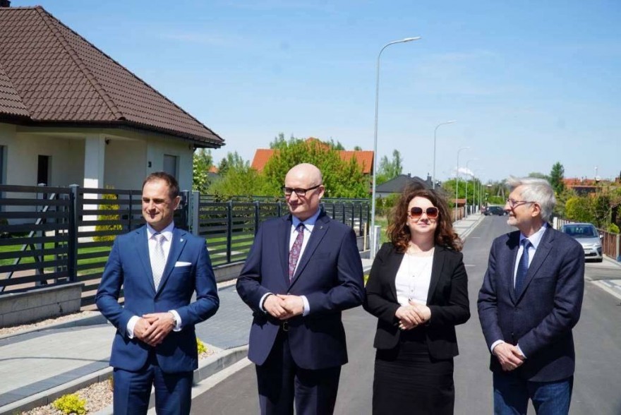 I Wicewojewoda Wielkopolski na uroczystości otwarcia drogi.