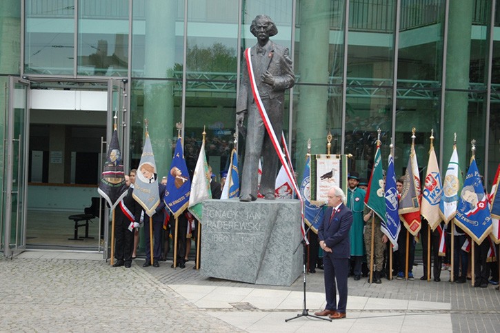 Odsłonięcie pomnika Ignacego Paderewskiego