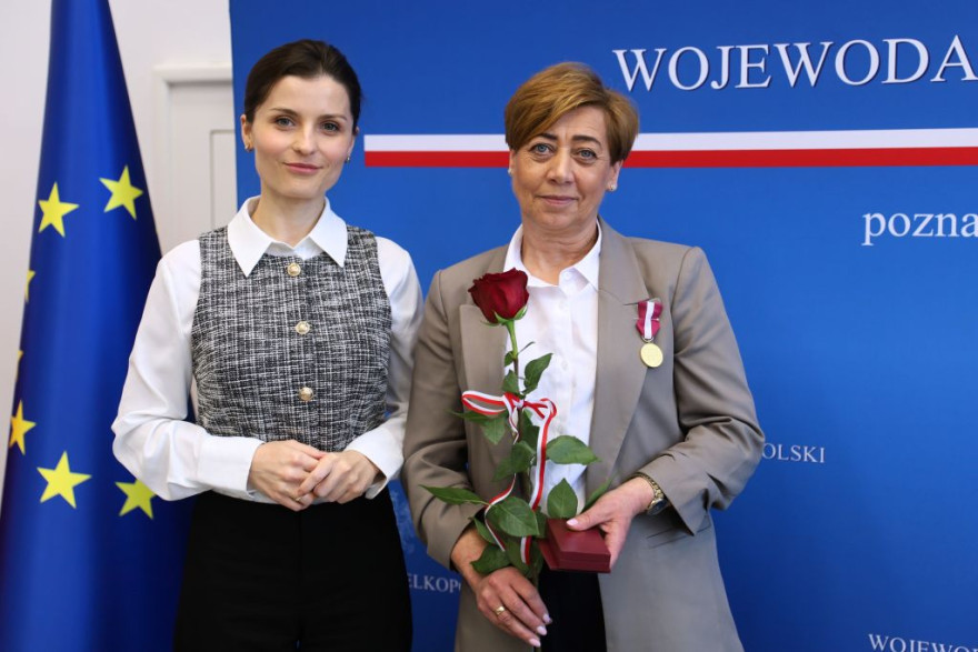 Uroczystość wręczenia odznaczeń państwowych w Wielkopolskim Urzędzie Wojewódzkim w Poznaniu