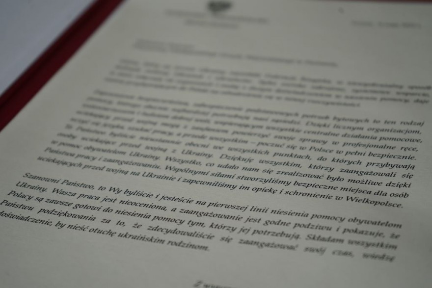 List Wojewody Wielkopolskiego