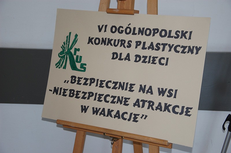 Makieta zapowiadająca konkurs plastyczny.