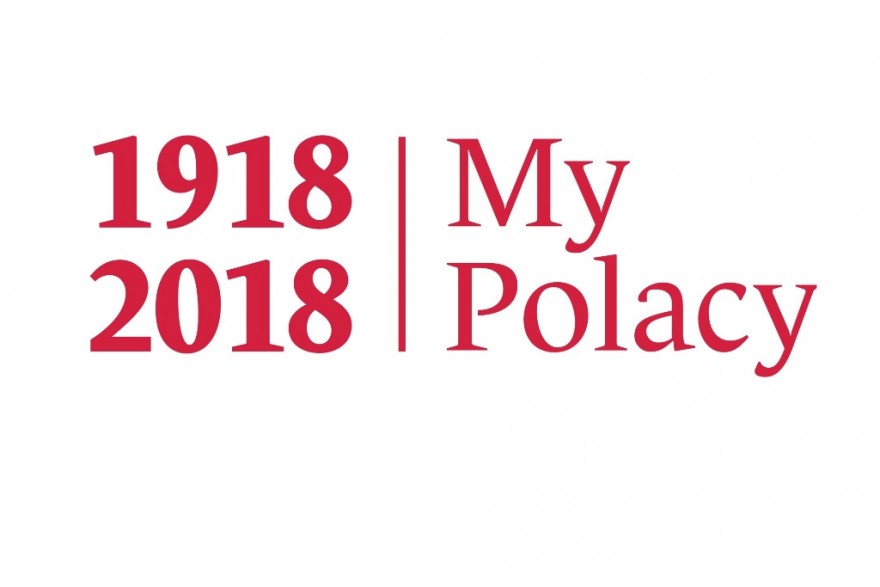 Logotyp programu NBP My Polacy. 1918-2018.