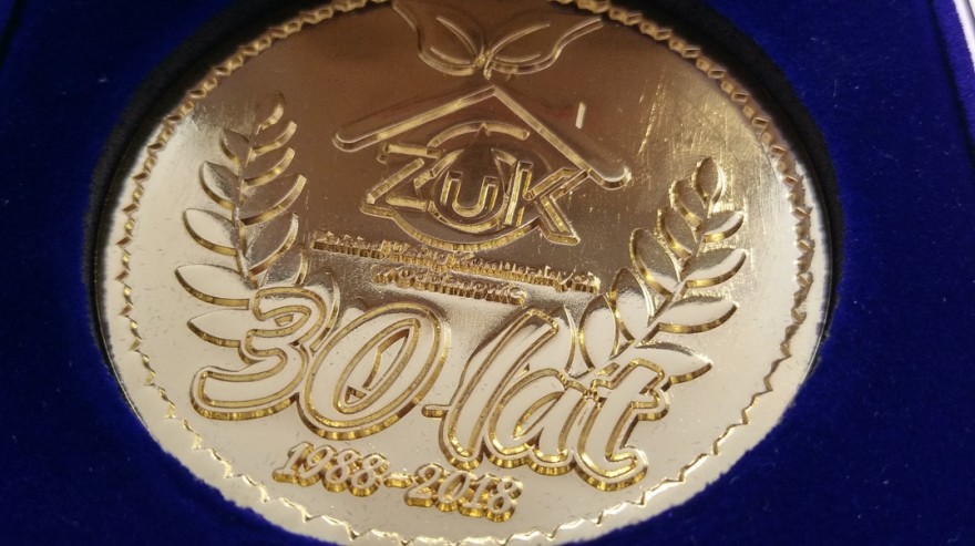 Medal okolicznościowy 30-lecie ZUK.